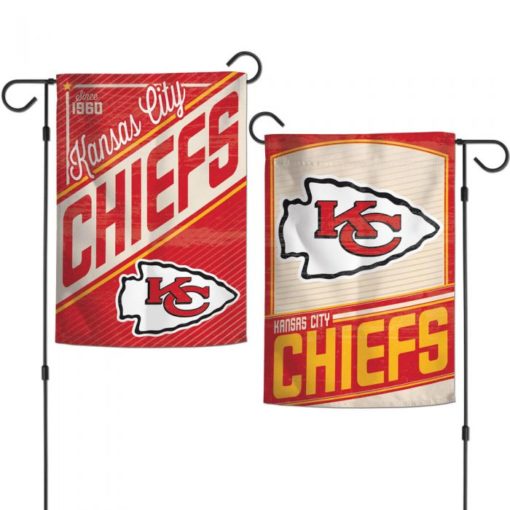 Kansas City Chiefs Two Sided Retro 12"x18" Garden Flag