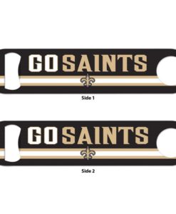 New Orleans Saints Black Metal Bottle Opener 2-Sided