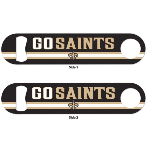 New Orleans Saints Black Metal Bottle Opener 2-Sided