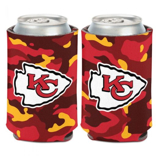 Kansas City Chiefs 12 oz Camo Red Can Cooler Holder