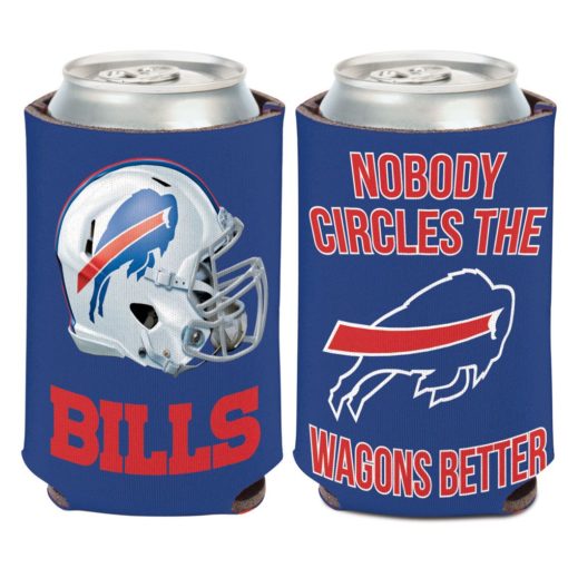 Buffalo Bills 12 oz Slogan Blue Can Cooler Holder