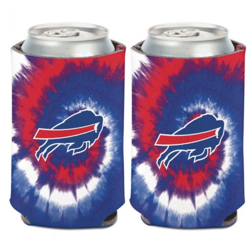 Buffalo Bills 12 oz Tie Dye Blue Red Can Cooler Holder