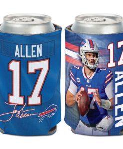 Buffalo Bills 12 oz Josh Allen Blue Can Cooler Holder