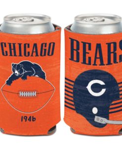 Chicago Bears Retro 12 oz Orange Can Cooler Holder