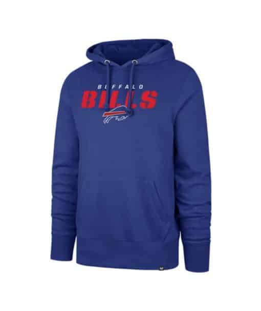 Buffalo Bills Men's 47 Brand Royal Blue Headline Pullover Hoodie