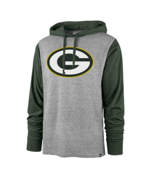 Green Bay Packers Men's 47 Brand Slate Gray Club Pullover Hoodie