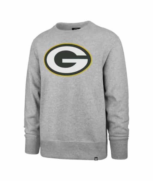 Green Bay Packers Men's Gray 47 Brand Crew Long Sleeve Pullover