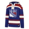 New York Rangers Men's 47 Brand Royal Blue Pullover Jersey Hoodie