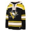 Pittsburgh Penguins Men's 47 Brand Black Vintage Pullover Jersey Hoodie