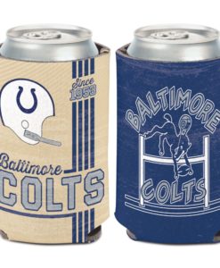 Indianapolis Baltimore Colts Vintage 12 oz Navy Can Cooler Holder