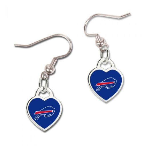 Buffalo Bills 3D Heart Dangle Earrings