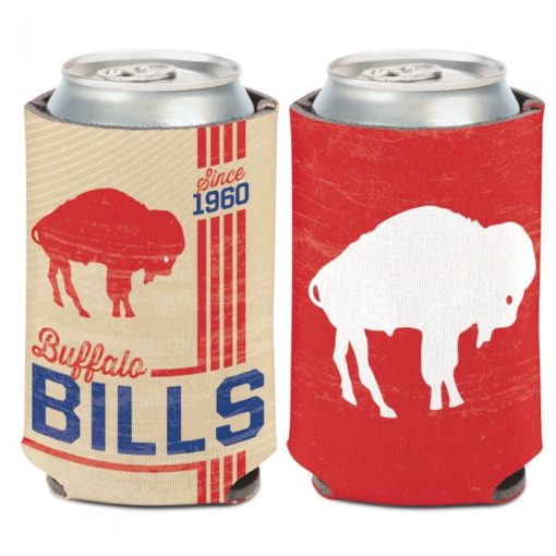 Buffalo Bills 12 oz Classic Vintage Red Can Cooler Holder