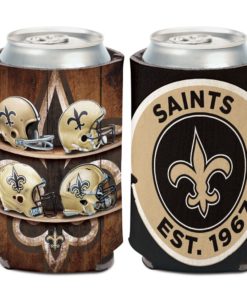 New Orleans Saints 12 oz Evolution Black Can Cooler Holder