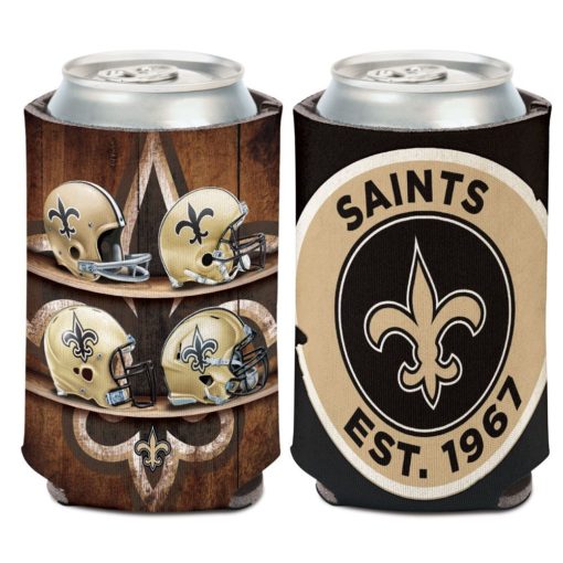 New Orleans Saints 12 oz Evolution Black Can Cooler Holder