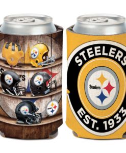 Pittsburgh Steelers 12 oz Evolution Yellow Can Cooler Holder