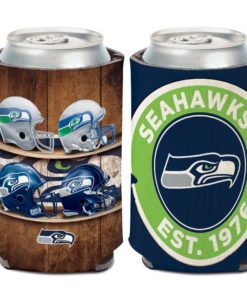 Seattle Seahawks 12 oz Evolution Navy Can Cooler Holder