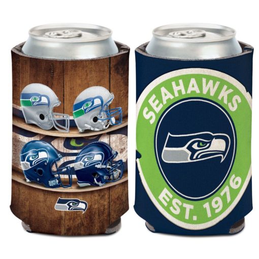 Seattle Seahawks 12 oz Evolution Navy Can Cooler Holder