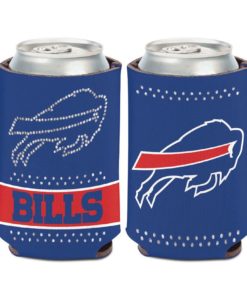 Buffalo Bills 12 oz Bling Blue Can Cooler Holder