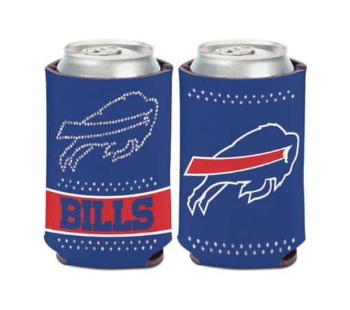 Buffalo Bills 12 oz Bling Blue Can Cooler Holder