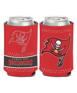 Tampa Bay Buccaneers 12 oz Bling Red Can Cooler Holder
