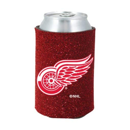 Detroit Red Wings Red Glitter Kolder Kaddy Can Holder