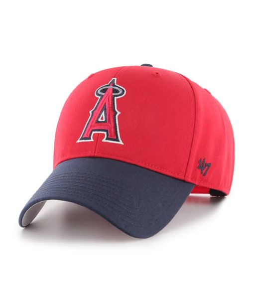 Los Angeles Angels 47 Brand Red Navy Basic MVP Adjustable Hat