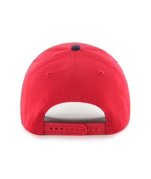 Los Angeles Angels 47 Brand Red Navy Basic MVP Adjustable Hat - Image 2
