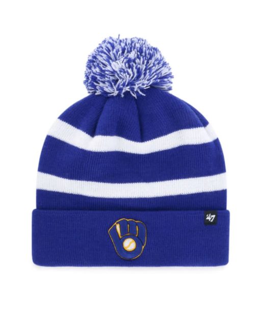 Milwaukee Brewers 47 Brand Blue Breakaway Cuff Knit Hat