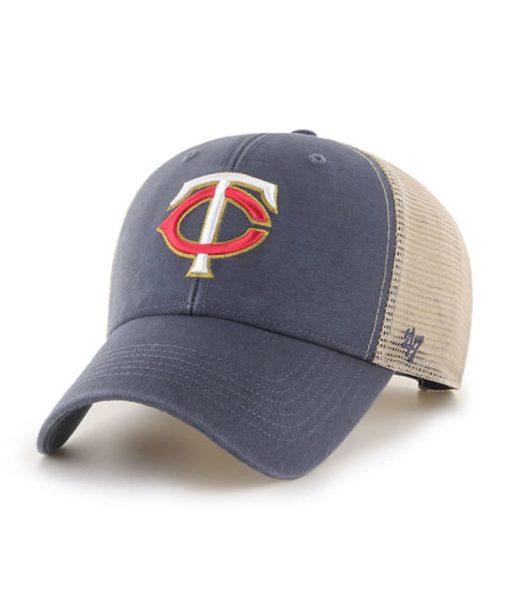 Minnesota Twins 47 Brand Vintage Navy MVP Mesh Adjustable Hat