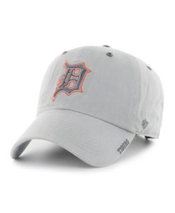 Detroit Tigers 47 Brand Ice Gray Clean Up Adjustable Hat