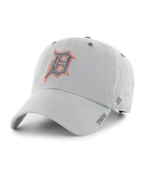 Detroit Tigers 47 Brand Ice Gray Clean Up Adjustable Hat