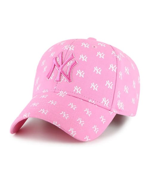 New York Yankees YOUTH Girls 47 Brand Jamboree Pink MVP Adjustable Hat