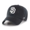 San Diego Padres 47 Brand Black White Clean Up Adjustable Hat