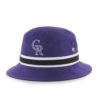 Colorado Rockies 47 Brand Purple Striped Bucket Hat