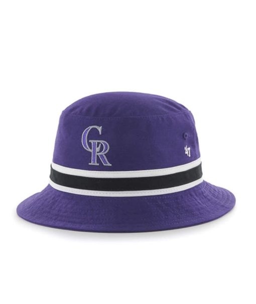 Colorado Rockies 47 Brand Purple Striped Bucket Hat
