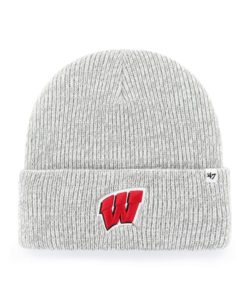 Wisconsin Badgers 47 Brand Gray Brain Freeze Cuff Knit Hat