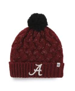 Alabama Crimson Tide Women's 47 Brand Razor Red Fiona Cuff Knit Hat