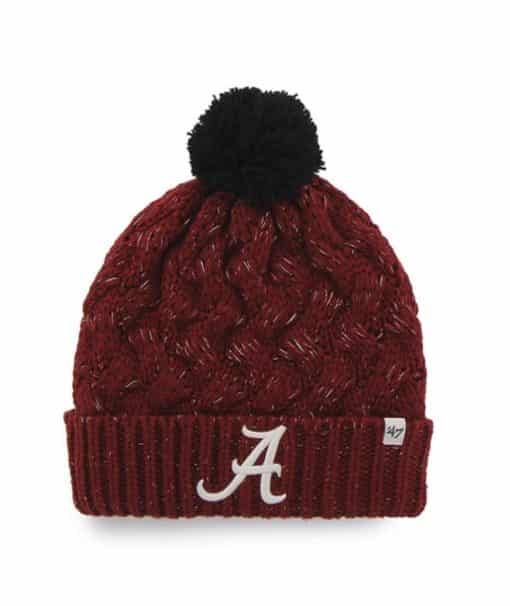 Alabama Crimson Tide Women's 47 Brand Razor Red Fiona Cuff Knit Hat