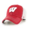 Wisconsin Badgers 47 Brand Red Trawler Clean Up Snapback Hat