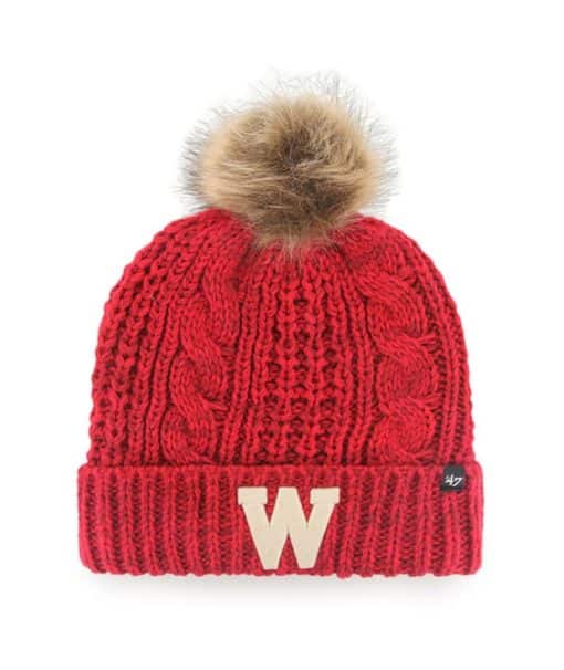 Wisconsin Badgers Women's 47 Brand Red Meeko Cuff Knit Hat