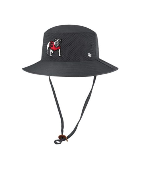 Georgia Bulldogs 47 Brand Panama Classic Charcoal Bucket Hat