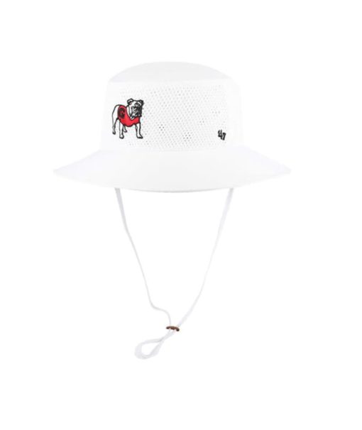 Georgia Bulldogs 47 Brand Panama Classic White Bucket Hat