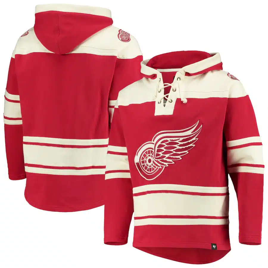 Detroit Red Wings Men's 47 Brand Vintage Red Pullover Jersey Hoodie -  Detroit Game Gear