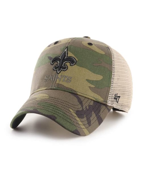 New Orleans Saints 47 Brand Camo Branson MVP Adjustable Hat