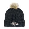 Baltimore Ravens Women's 47 Brand Black Meeko Cuff Knit Hat