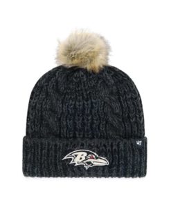 Baltimore Ravens Women's 47 Brand Black Meeko Cuff Knit Hat