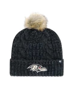Baltimore Ravens Women's 47 Brand Black Meeko Cuff Knit Hat
