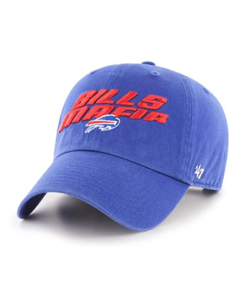 Buffalo Bills 47 Brand Mafia Blue Clean Up Adjustable Hat