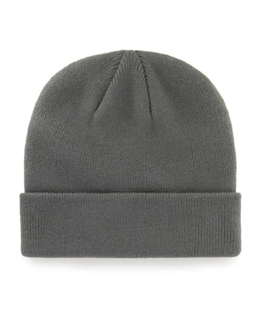 New York Rangers 47 Brand Charcoal Raised Cuff Knit Hat - Image 2