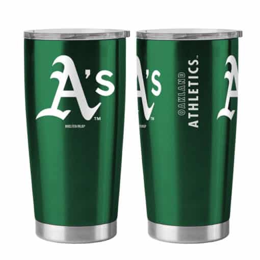 Oakland Athletics Ultra Green 20 oz Travel Tumbler